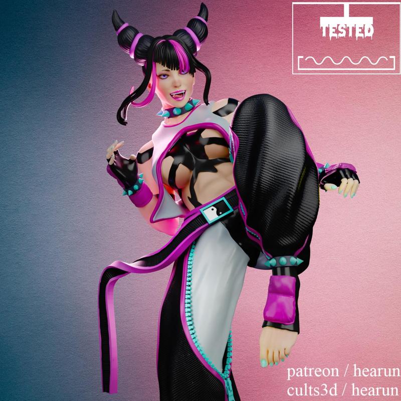 Juri Han Street Fighter Tested and Ready for Printing