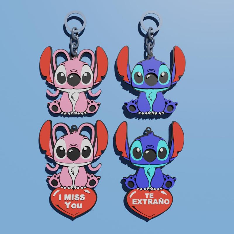 Stitch keychain pack