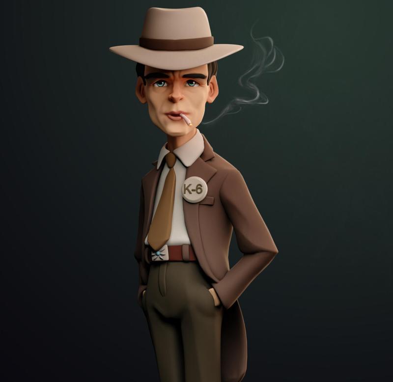 Oppenheimer Cillian Murphy Stylized