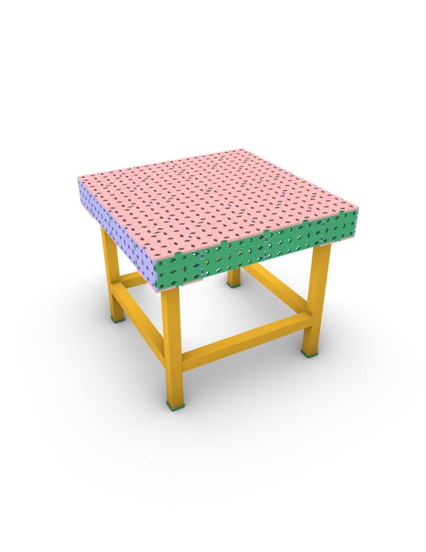 LOW COST - LIGHT - WELDING TABLE 1000X1000X150mm - DXF FILES