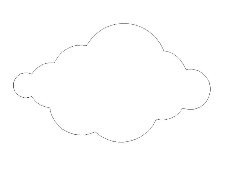 CLOUD V4 LAMP FOR KIDS DXF FOR CNC