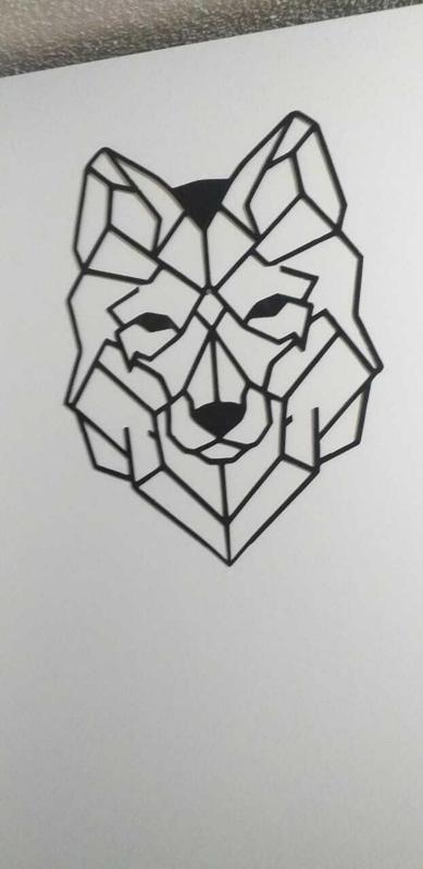 Geometric wolf/dog