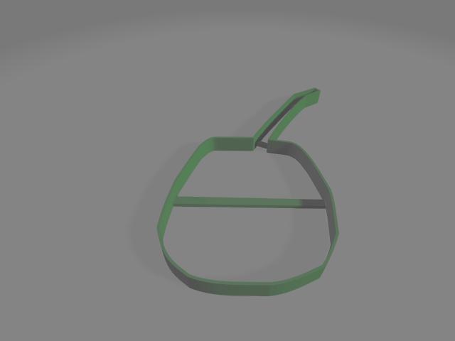 cookie cutter with matte shape