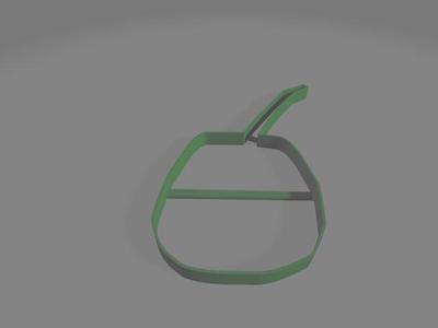 cookie cutter with matte shape