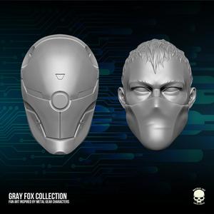 Gray Fox fan art 3D printable file for action figures