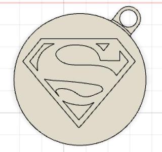 Superman key ring