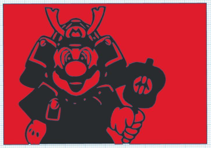Samurai Mario SSD Cover / Cover for Samurai Mario SSD