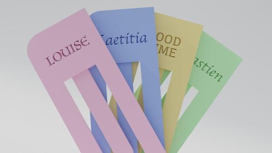 Personalized bookmarks with name or message