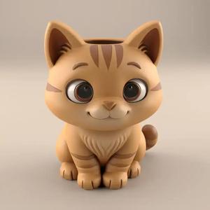 Adorable Cat Planter, Urn, Candy Jar – Cute Candle Holder