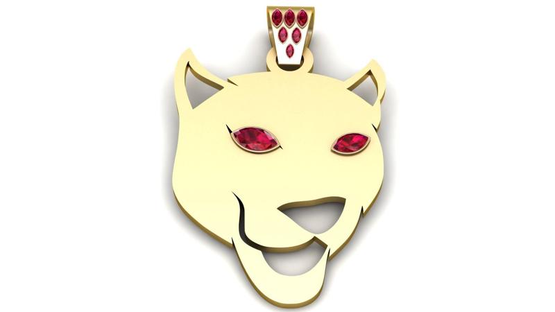 Panther Face Pendant