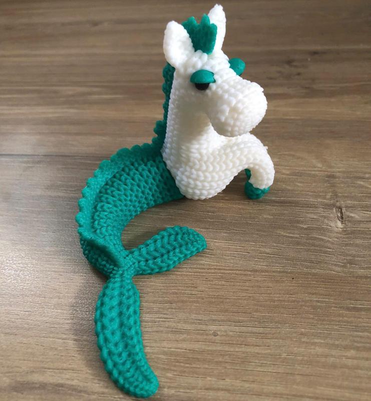 Hippocampus seahorse Knitted Crochet