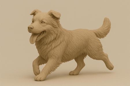 Australian Shepherd DOG - Stl file for printer 3D