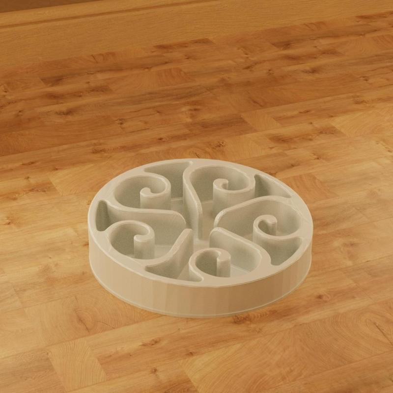 Pet Slow Food Bowl Dog Cat Puppy Choke-Proof / cast molding with draft angle