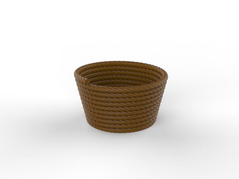 ROPE BOWL SIMPLE POT VASE