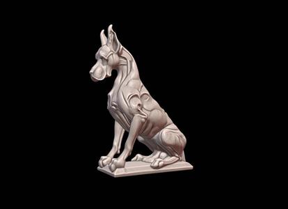 Magnificent Dog I404 Gift Bust Figure Unique & Detailed 3D Print Model