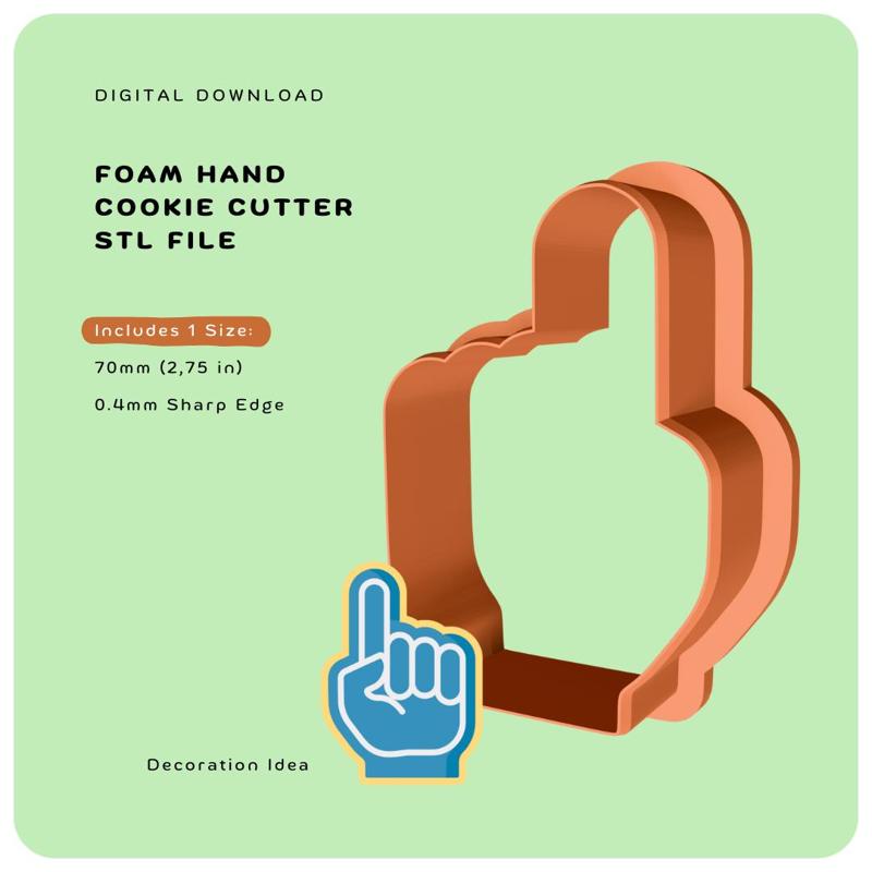 Cookie Cutter - Foam Hand (Super Bowl Collection)