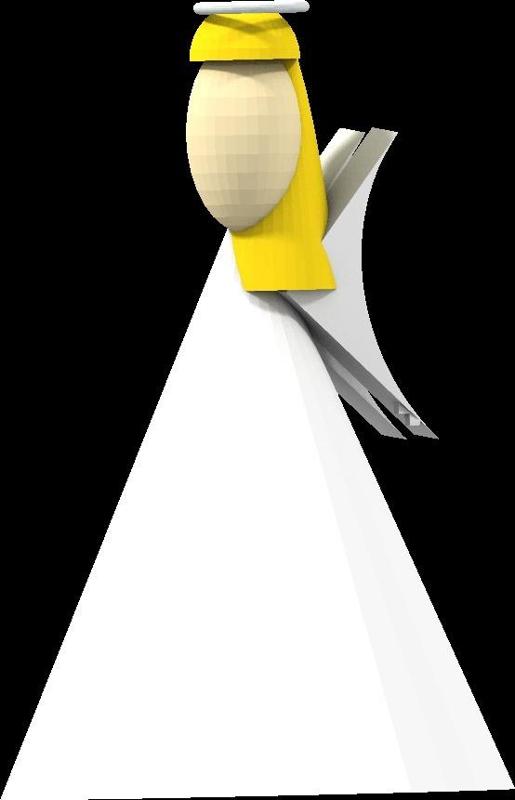 basic xmas tree angel