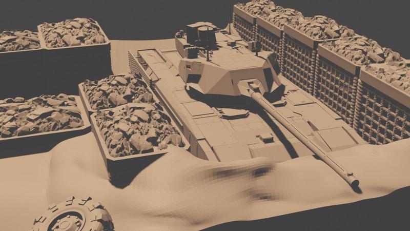 The tank is in ambush