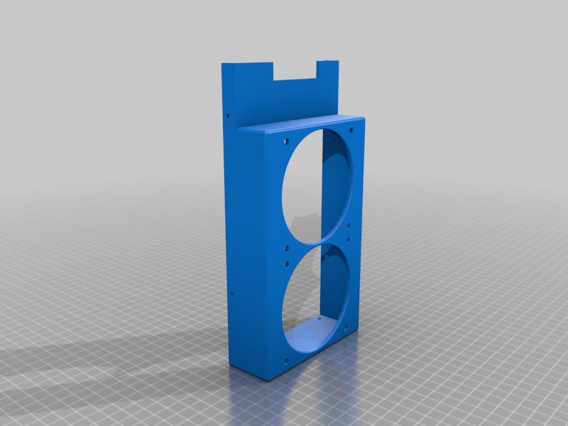 Dual 80MM fan silencers