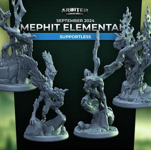 Arbiter Miniatures September 2024 Mephit Elementals Supportless