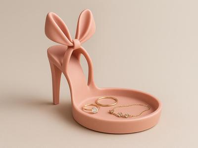 High Heel Jewelry Tray / Ring Holder Catchall bowl