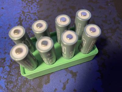 Gridfinity Ikea Ladda AA Battery Holder