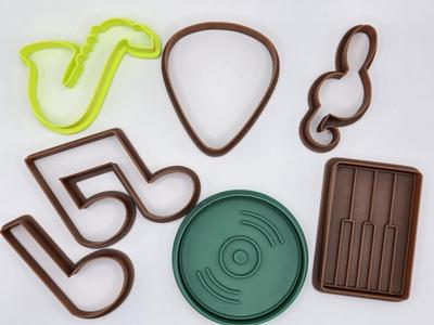Music Theme Cookie Cutter Playdoh Pack