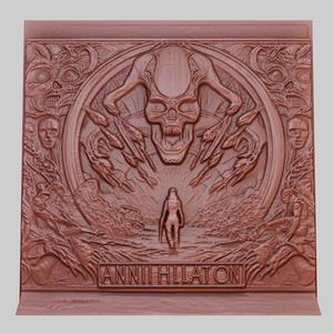 Annihilation 3d printer relief medallion obj stl