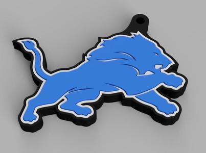 Detroit Lions Keychain