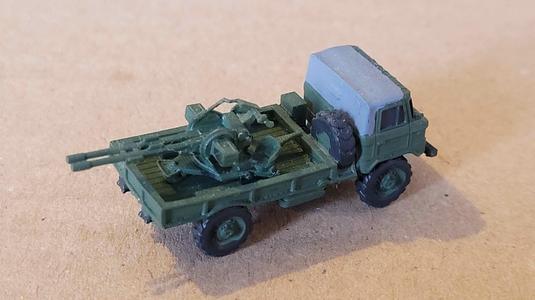 GAZ 66 - Airborne GAZ with antiaircraft gun ZU23-2 (1-160)