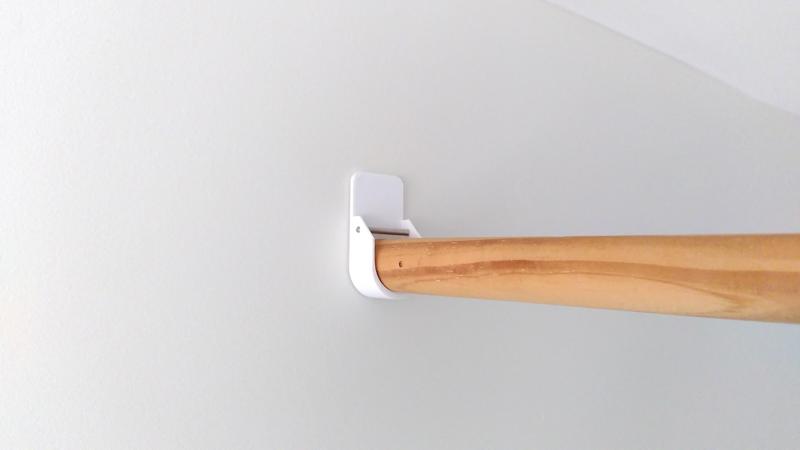broom stick curtains system
