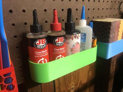 Pegboard Glue Caddy