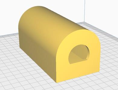 mouse bait box with rounded roof