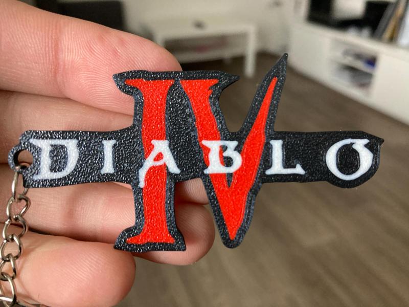 Diablo IV keychain 