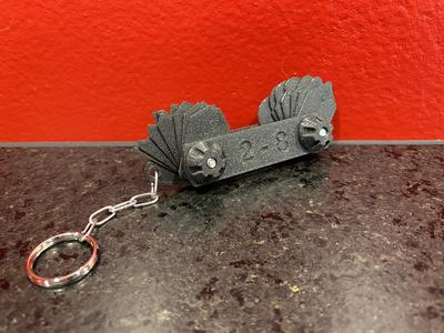 Keychain - Radius gauge 2 - 8mm