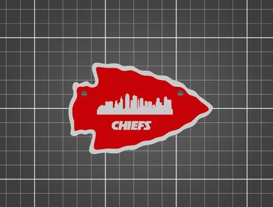 KC Chiefs Logo w/ KC Skyline