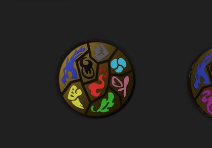 BUNDLE ALL 10 GALAR DETAILED BADGES with Container (20 % Discount)