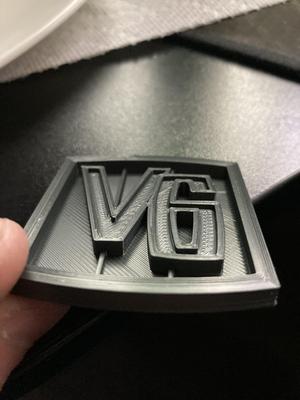 Jeep Vintage V6 Badge