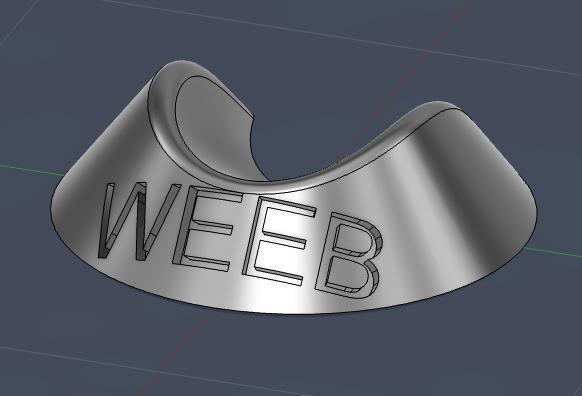 The Weeb Chopstick Rest-- With Secret Message!