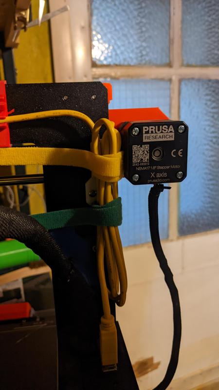 Zip tie bracket for prusa mk3 frame