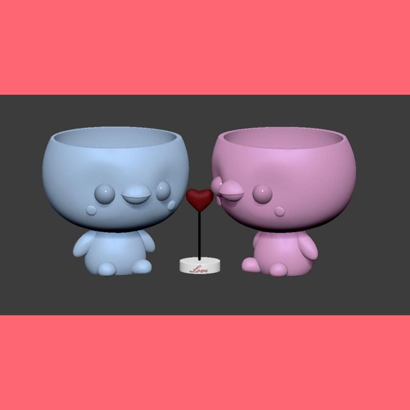 Penguin edition flower pots