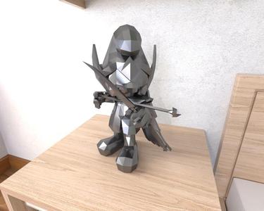 Sagittarius Smurf Lowpoly