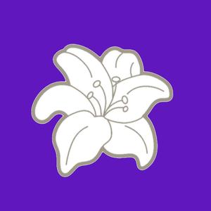 Lily flower cookie cutter