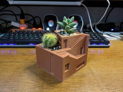 House Shape A-Succulent Plant Pot Design
