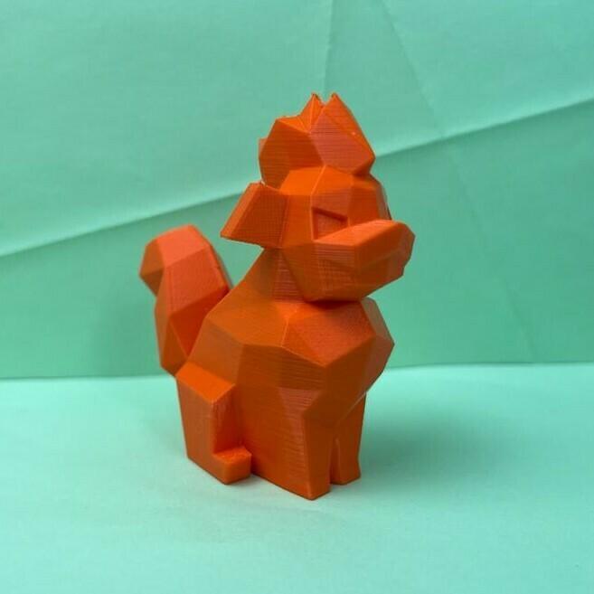 Growlithe Low Poly Pokemon