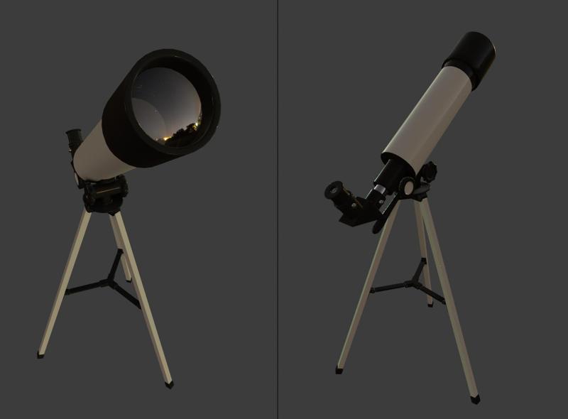 Backyard Telescope Render Model