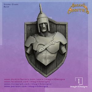 Pre-Supported Stone Giant Bust