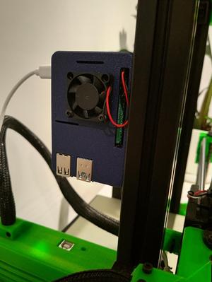 Snap-Fit Raspberry Pi 4 Model B Case with holes for T-Nut for 3030 Rail