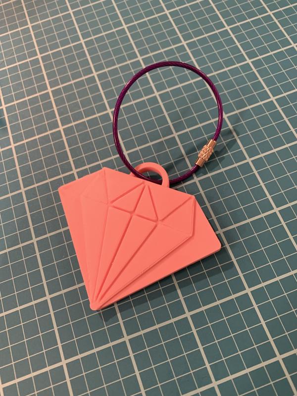 Diamond Luggage Tag