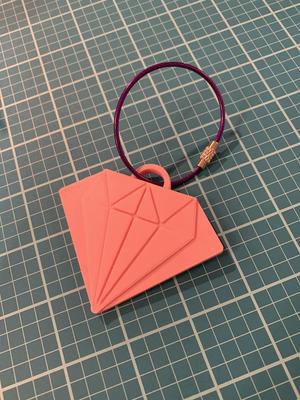 Diamond Luggage Tag
